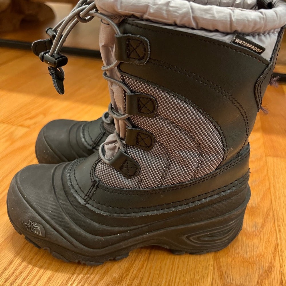 The North Face Black and Gray Winter Boots